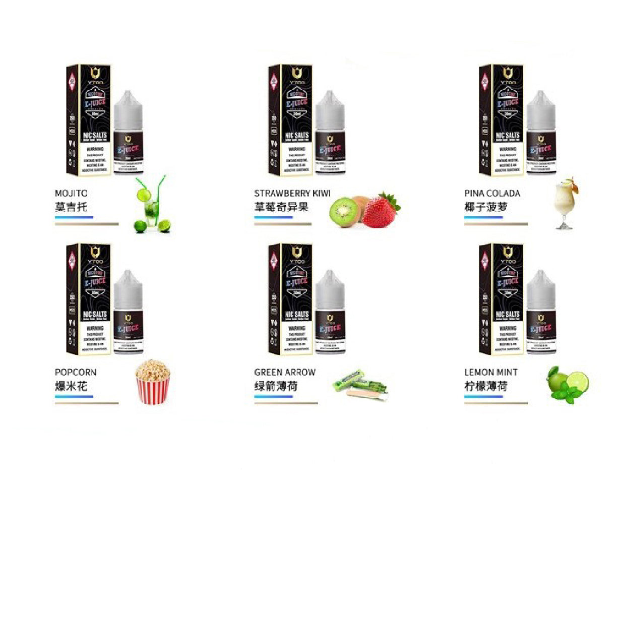 悦拓原装 YTOO尼古丁盐烟油30ml | 多口味丰富可选
