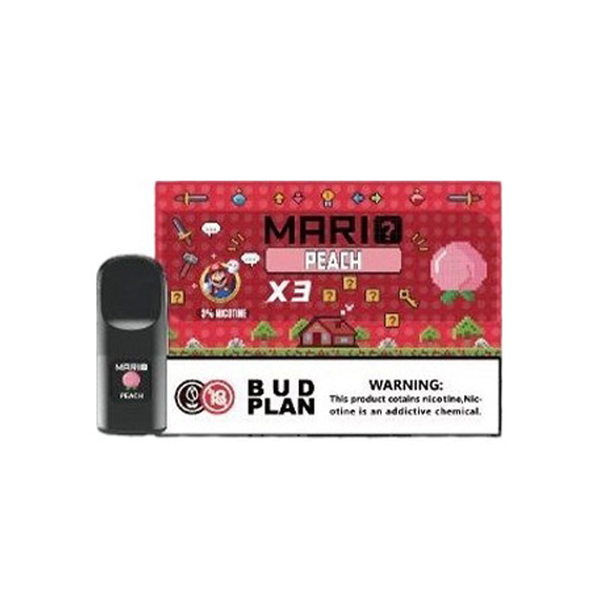 马里奥正品六代 Mario 6TH 通配烟弹3颗装 | 兼容悦刻4/5/6/7代烟杆