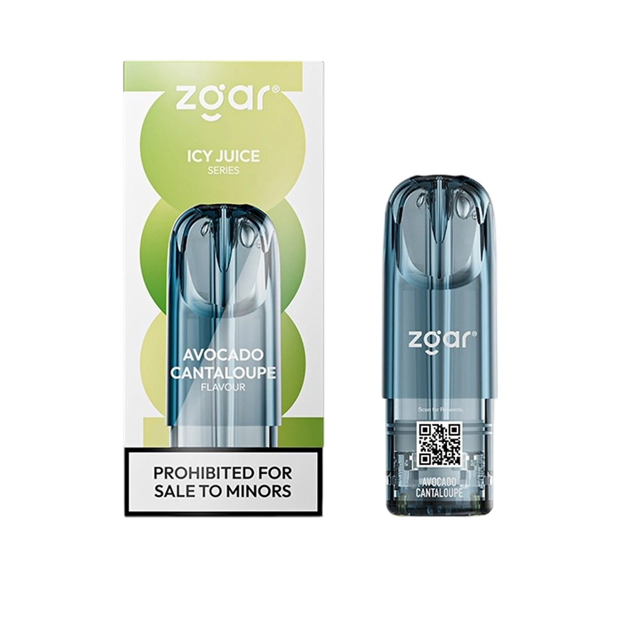 Zgar冰熊6.0s烟弹-3.0ml单颗装-牛油果哈密瓜口味