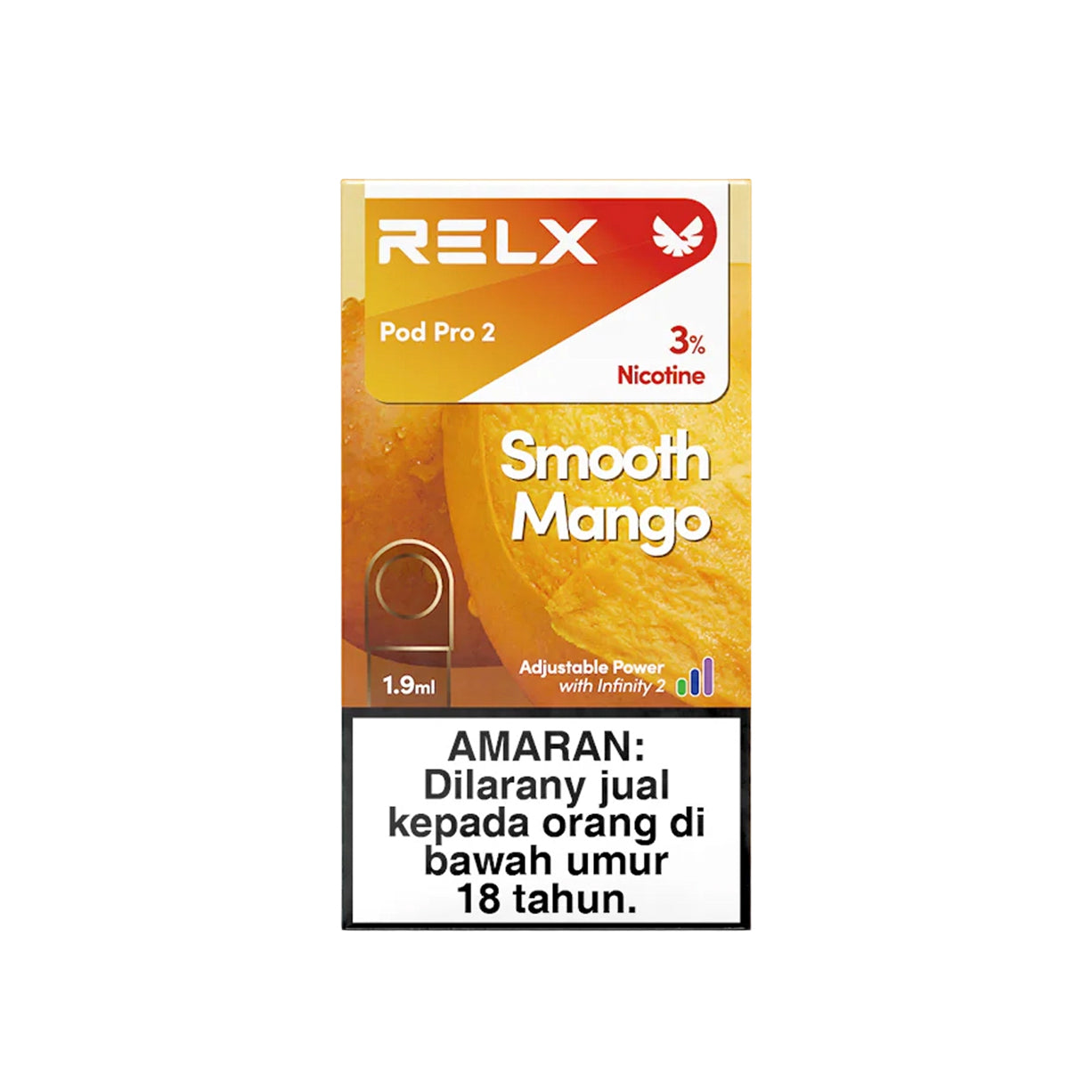 悦刻RELX 正品外贸烟弹 芒果口味 | 单颗包装(3颗起售) – ykvape