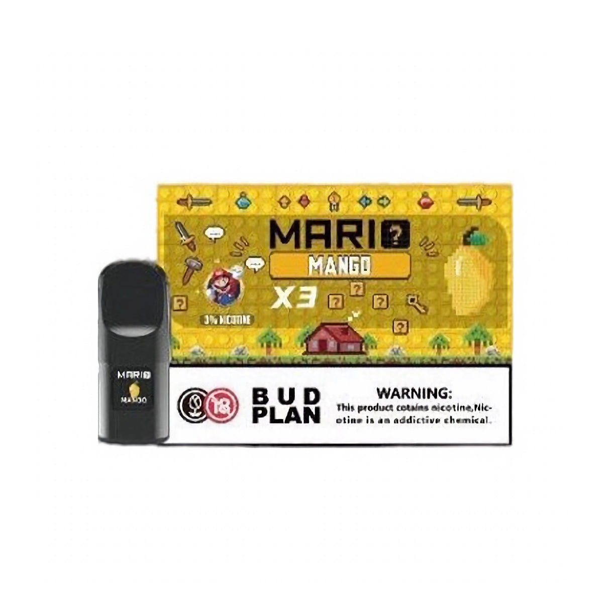 马里奥正品六代 Mario 6TH 通配烟弹3颗装 | 兼容悦刻4/5/6/7代烟杆