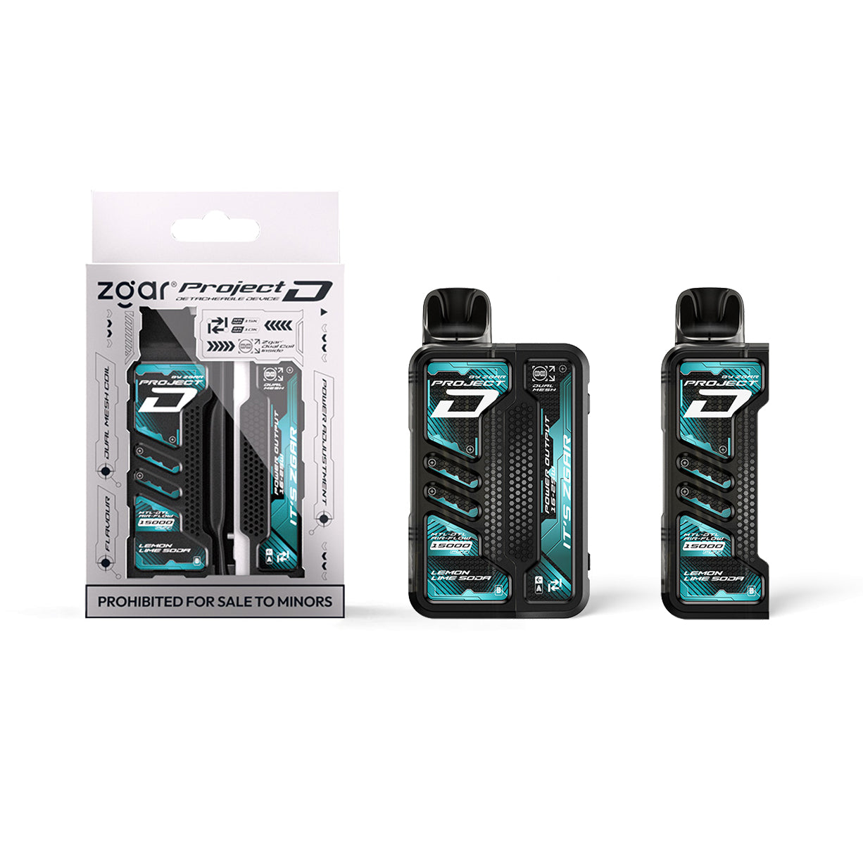 冰熊积木ZGAR正品  PROJECT-D 15000口 可拆卸套装/烟弹电子烟 | 多口味可选