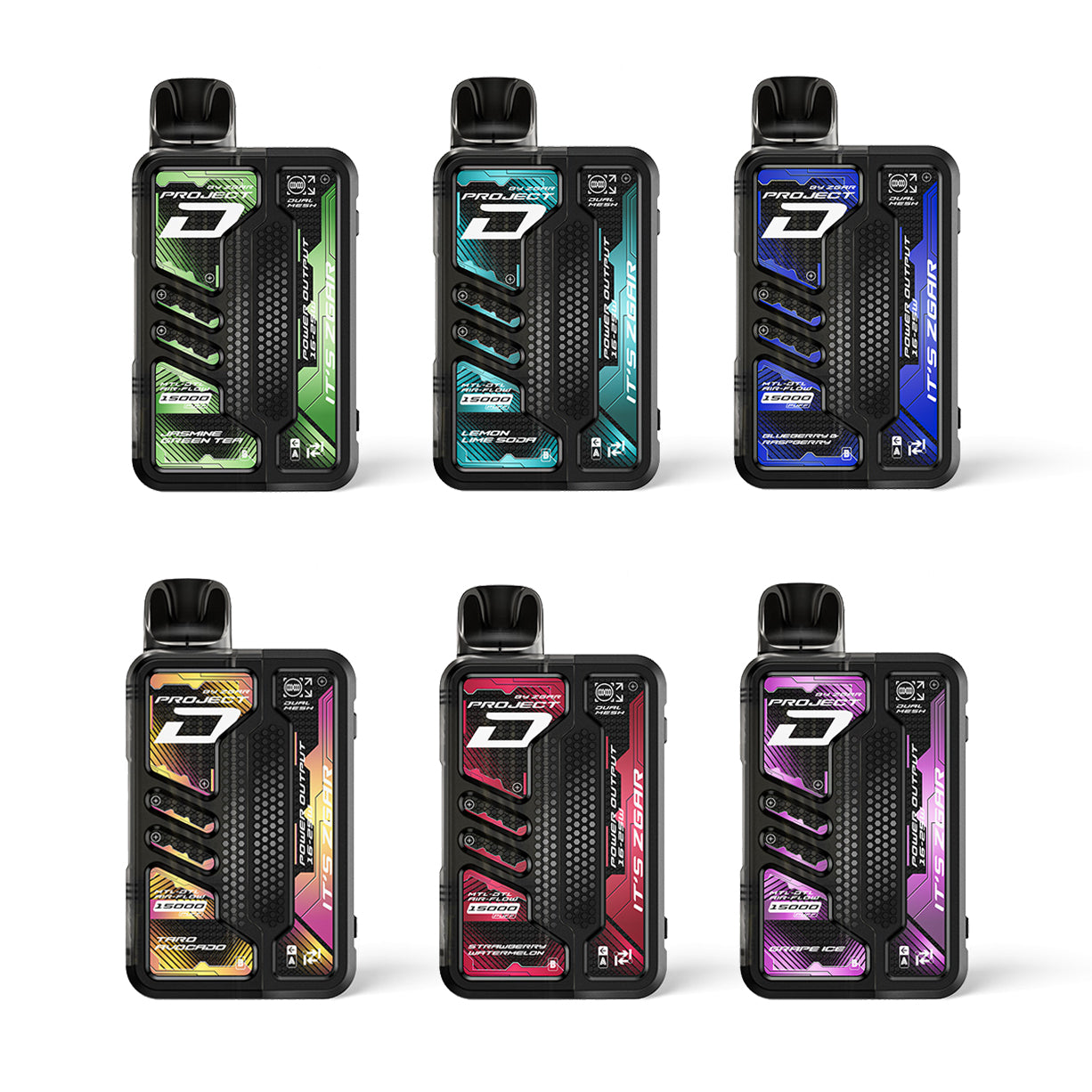 冰熊积木ZGAR正品  PROJECT-D 15000口 可拆卸套装/烟弹电子烟 | 多口味可选