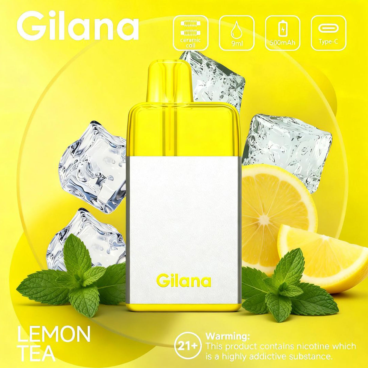 吉拉那正品冰立方 Gilana Ice Cube 7000口劲爽冰感系列一次性电子烟 | 多口味任选