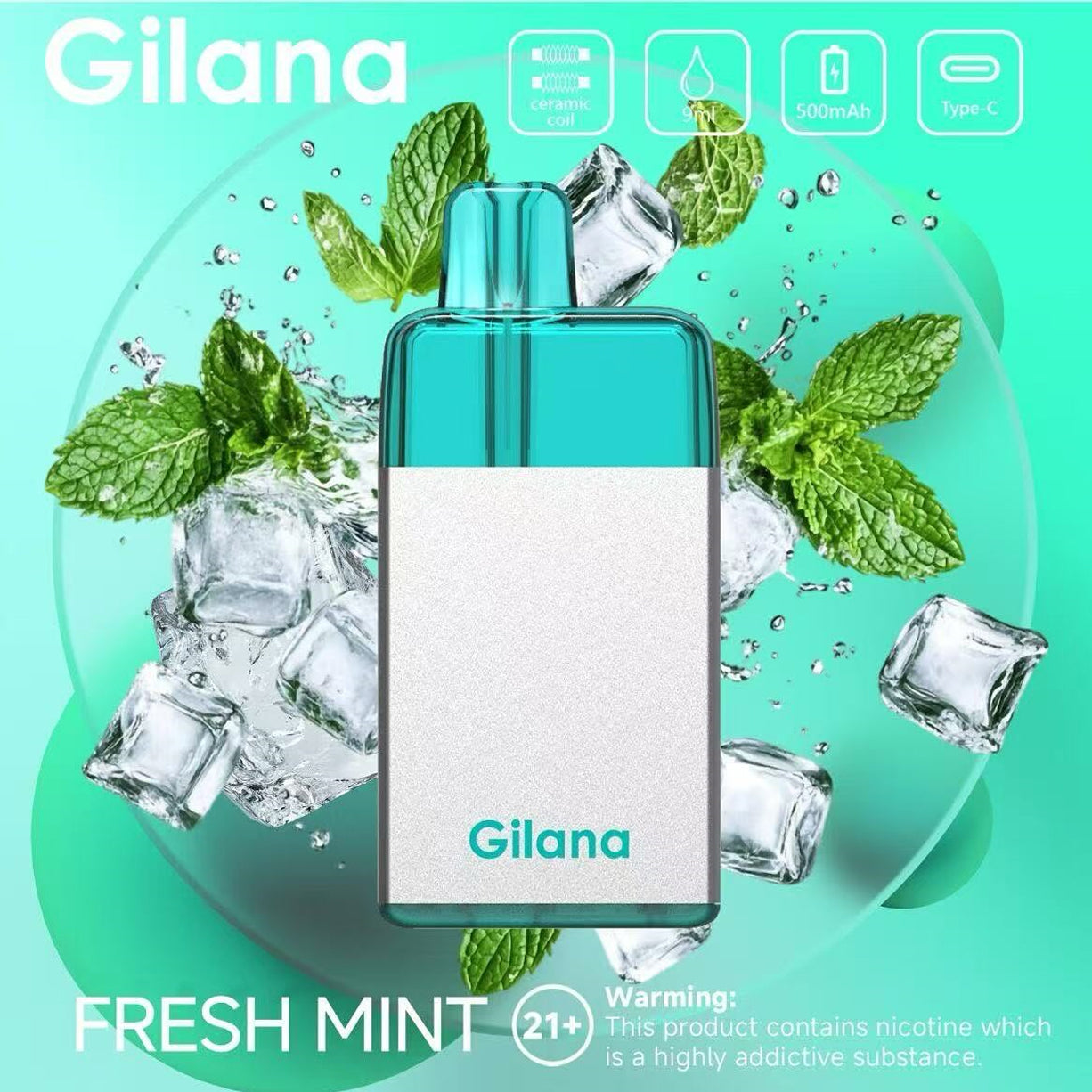 吉拉那正品冰立方 Gilana Ice Cube 7000口劲爽冰感系列一次性电子烟 | 多口味任选