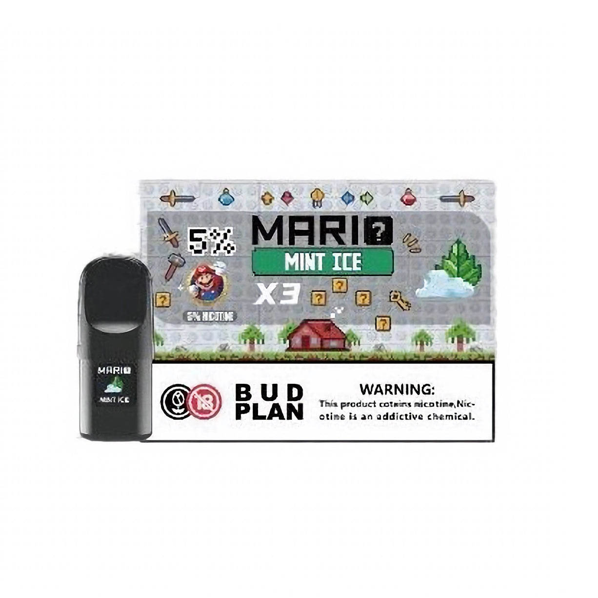 马里奥正品六代 Mario 6TH 通配烟弹3颗装 | 兼容悦刻4/5/6/7代烟杆