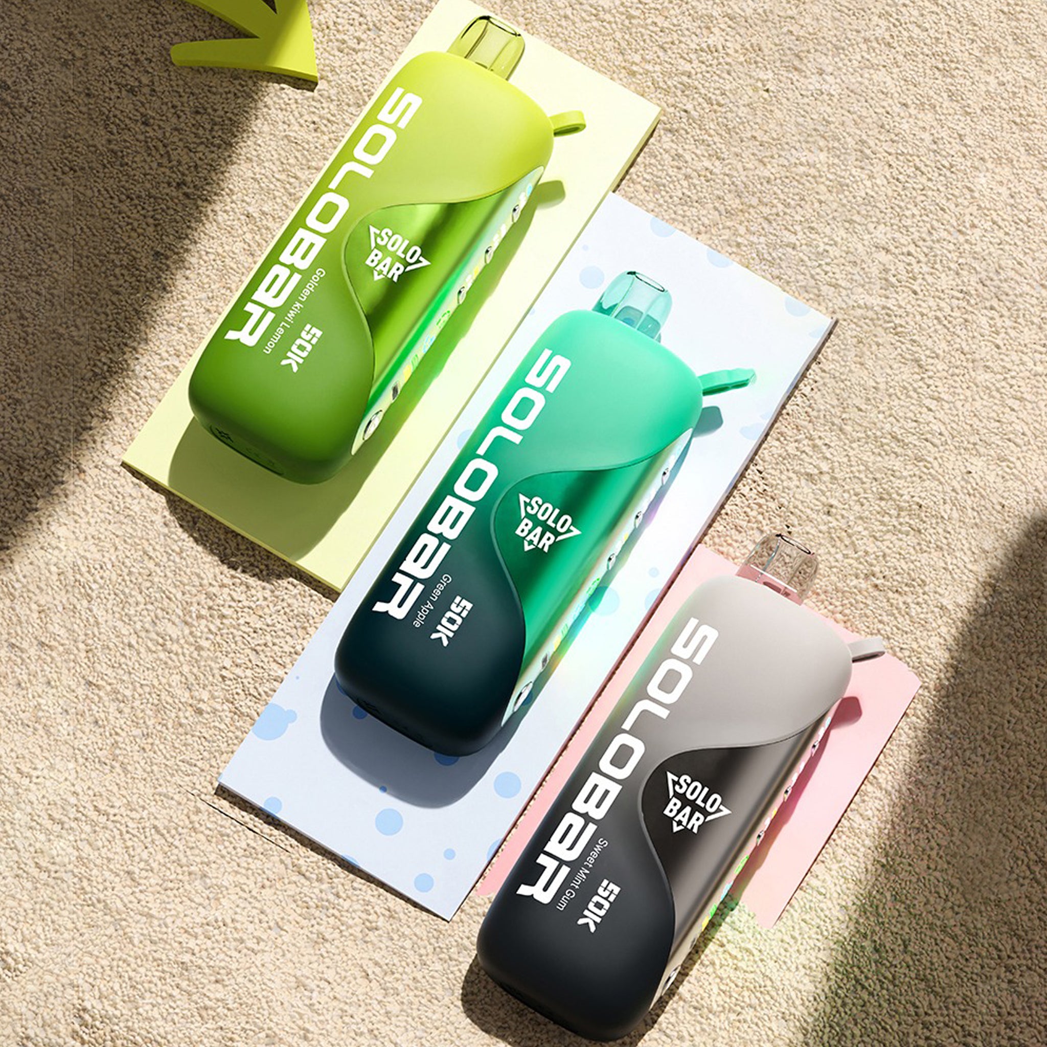 正品SOLOBAR 50口超大容量 | 可调节尼古丁、甜度、冰度 | 双模式输出 一次性电子烟 | 多口味任选