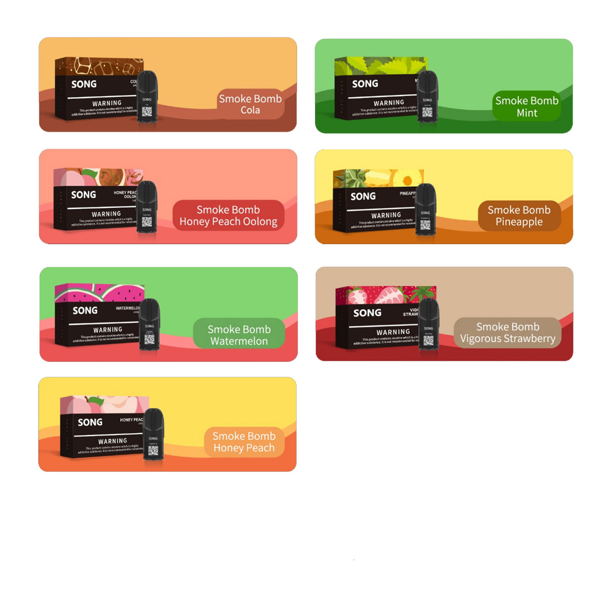 崧弹正品SONG Pod新包装3颗装 兼容悦刻4/5/6/7代杆 | 多口味任选