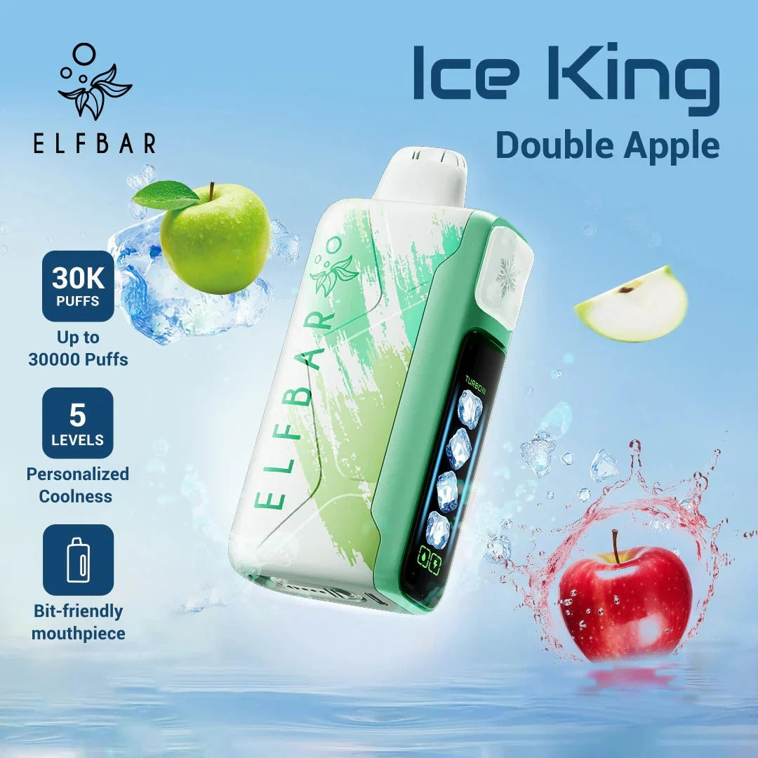 爱奇迹正品 ELFBAR ICE KING 冰王五档冰度 30000 口一次性电子烟 | 多款口味任选
