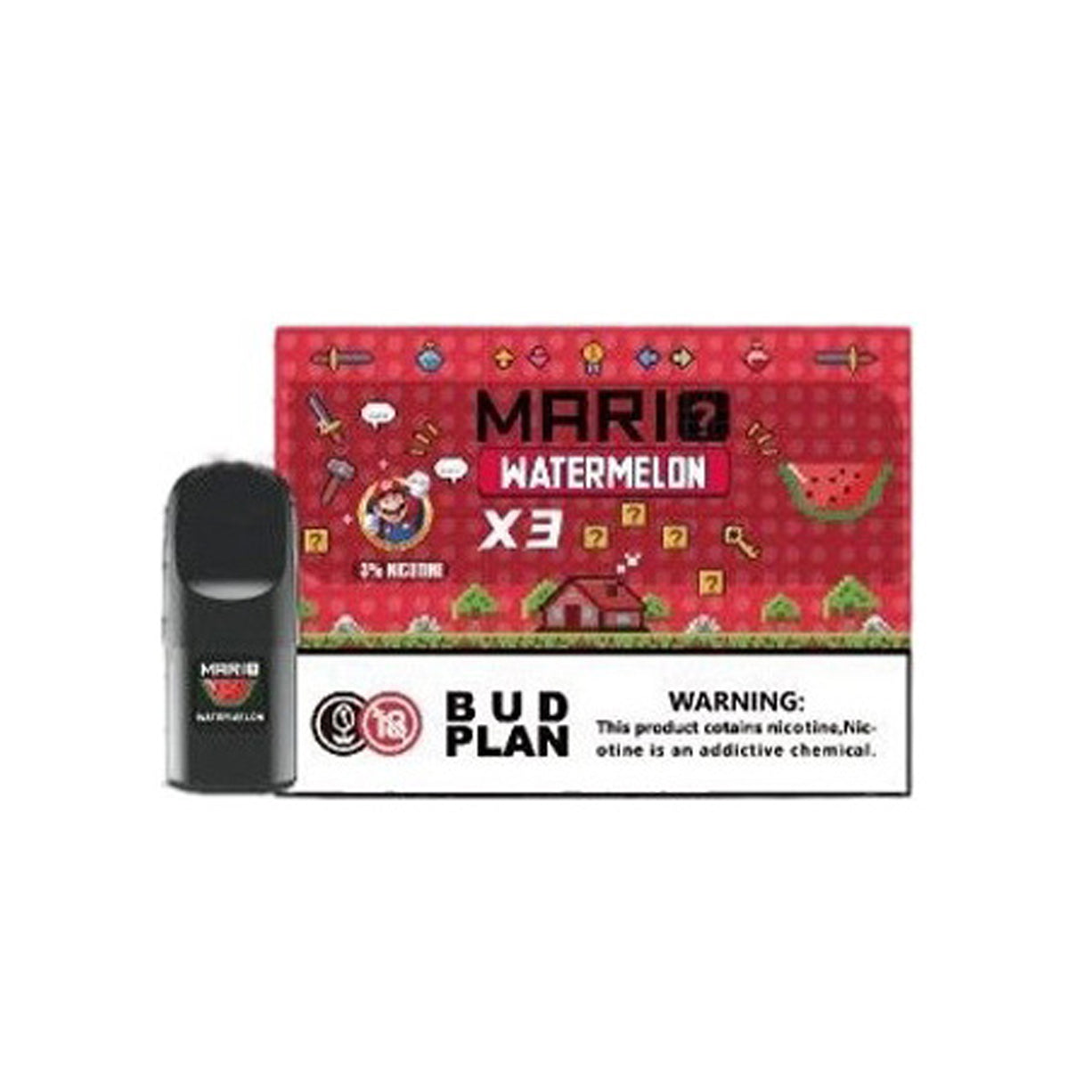 马里奥正品六代 Mario 6TH 通配烟弹3颗装 | 兼容悦刻4/5/6/7代烟杆