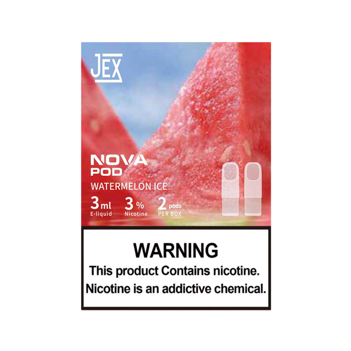 极星正品通配弹 JEX NOVA POD 两颗装 3ml×2 | 兼容 4/5/6/7 代烟杆 | 多口味任选