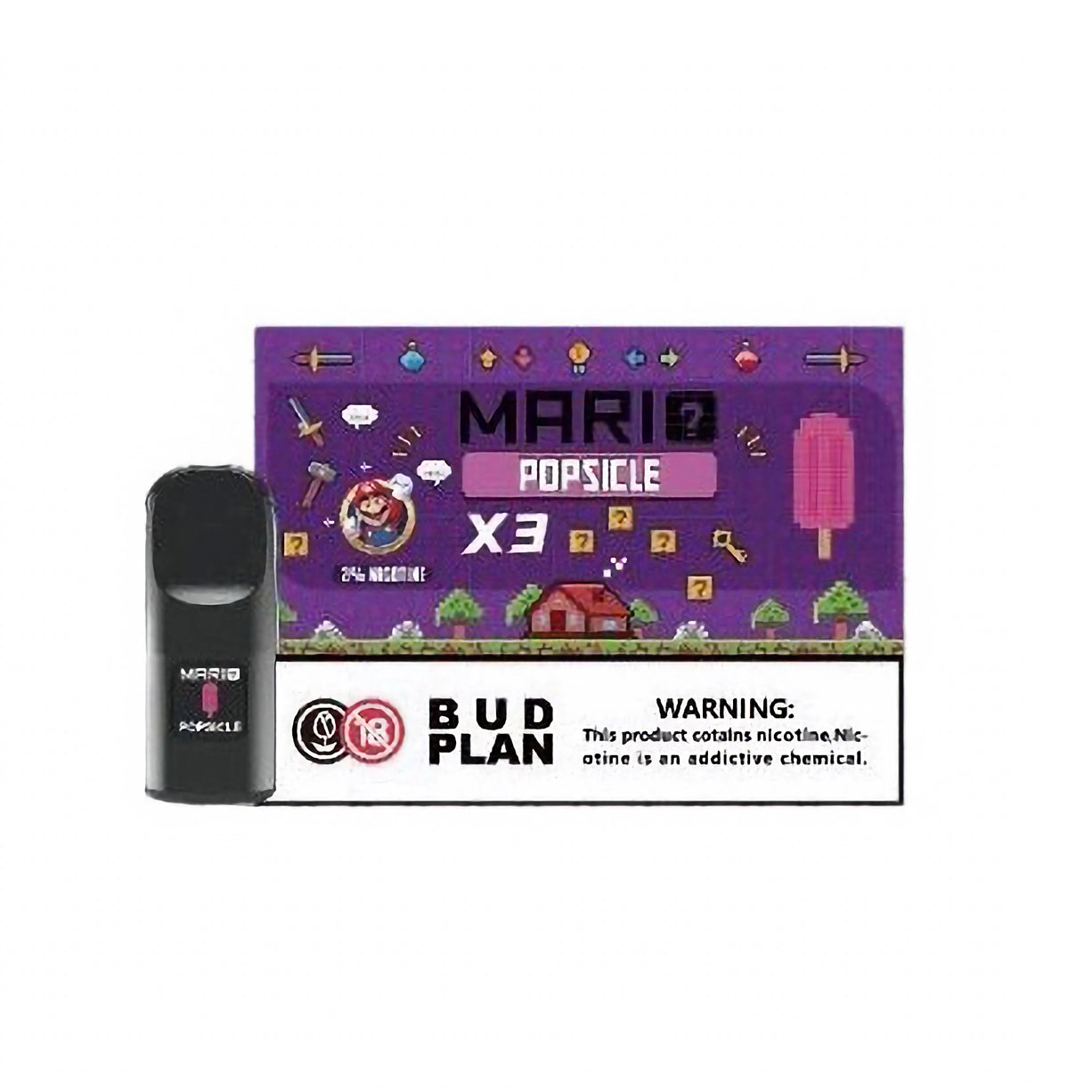 马里奥正品六代 Mario 6TH 通配烟弹3颗装 | 兼容悦刻4/5/6/7代烟杆