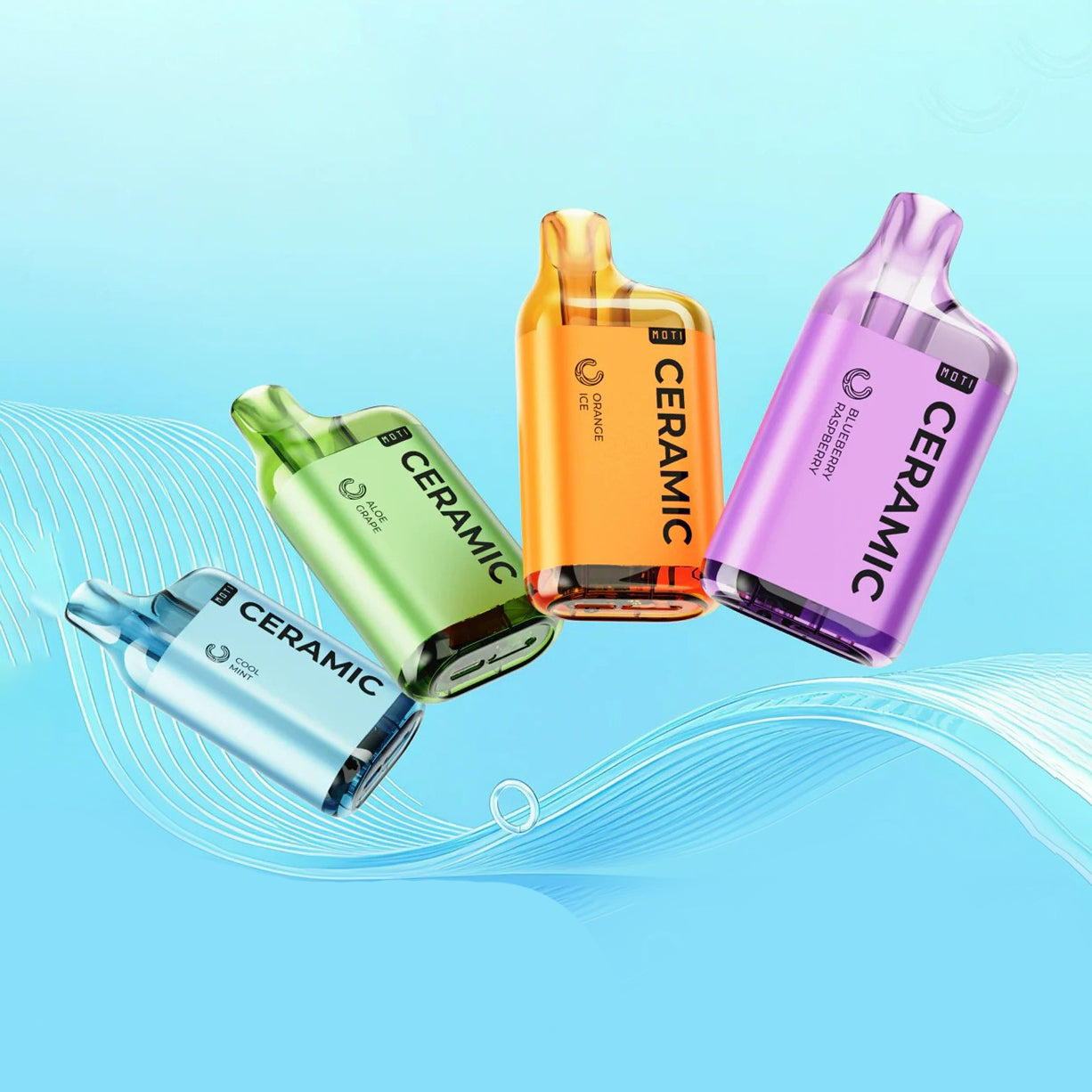 魔笛正品 MOTI CERAMIC 10000口 陶瓷芯系列 可视油仓 一次性电子烟 | 多款口味任选
