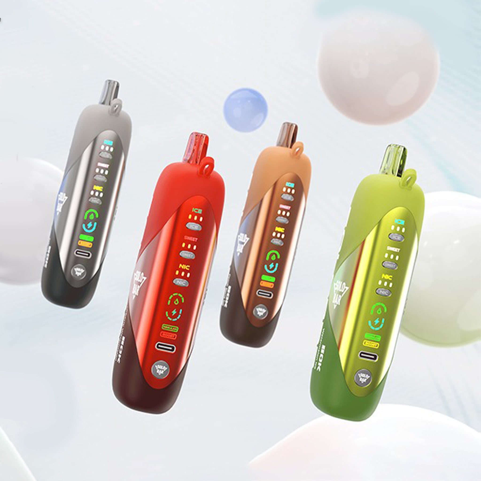 正品SOLOBAR 50口超大容量 | 可调节尼古丁、甜度、冰度 | 双模式输出 一次性电子烟 | 多口味任选