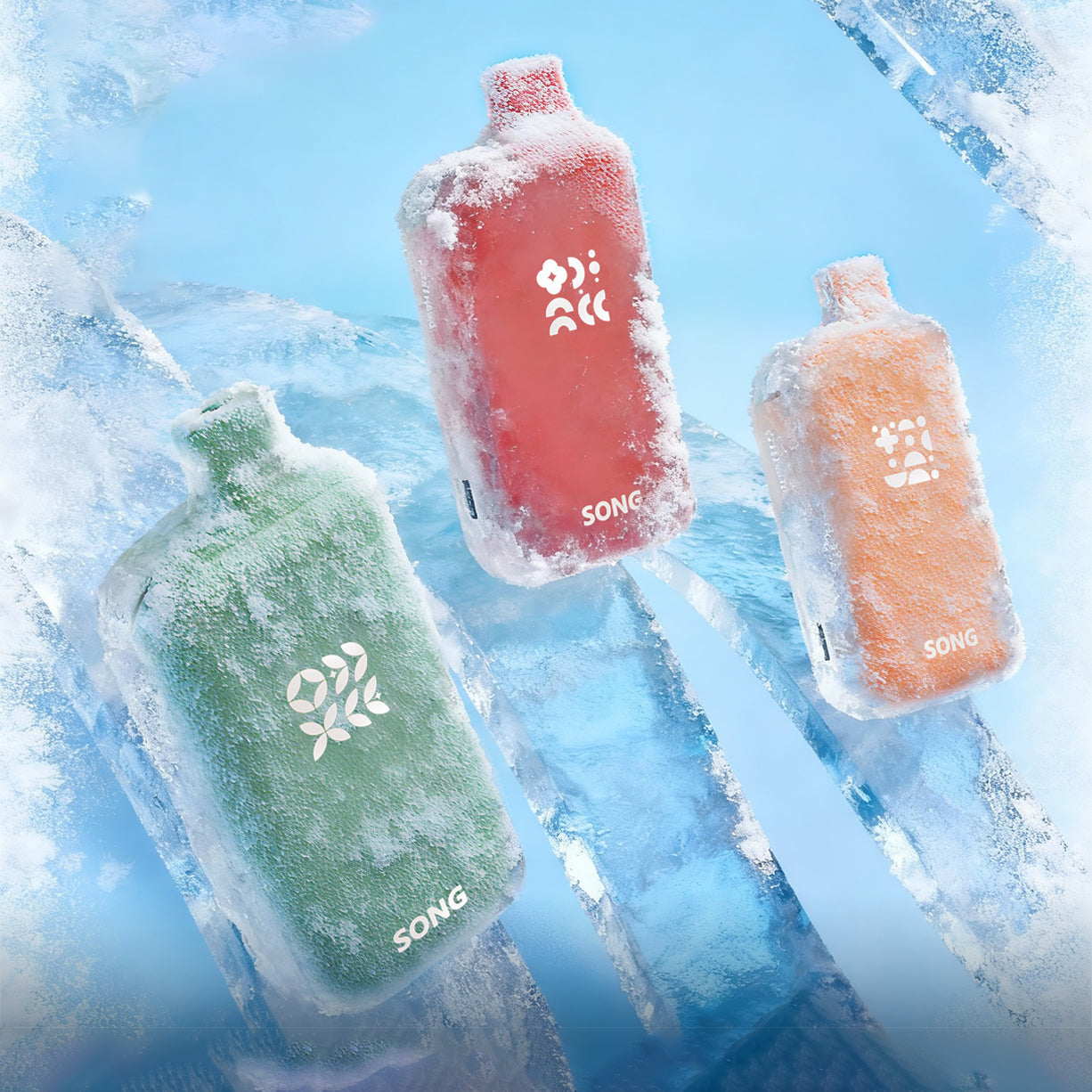 崧冰砖正品SONG A38 冰果系列一次性17000口电子烟 | 一键冰爽，多种口味选择