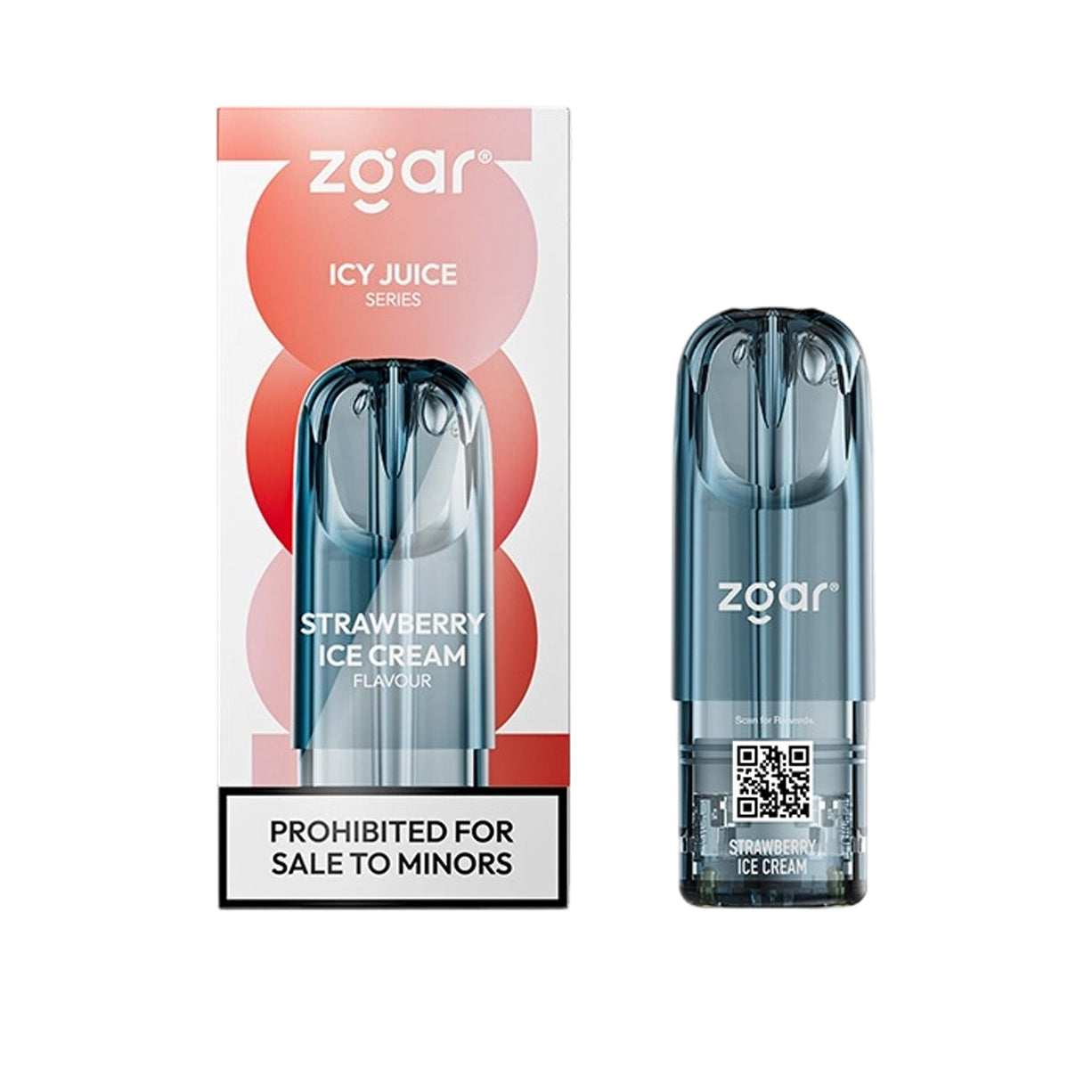 Zgar冰熊6.0s烟弹-3.0ml单颗装-草莓冰淇淋口味