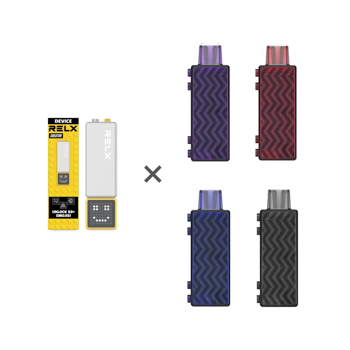 悦刻RELX正品Creator磁吸积木乐高套装/单一烟弹 | 超大容量35000口 | 多口味随心选