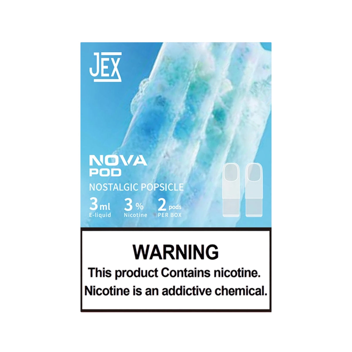 极星正品通配弹 JEX NOVA POD 两颗装 3ml×2 | 兼容 4/5/6/7 代烟杆 | 多口味任选