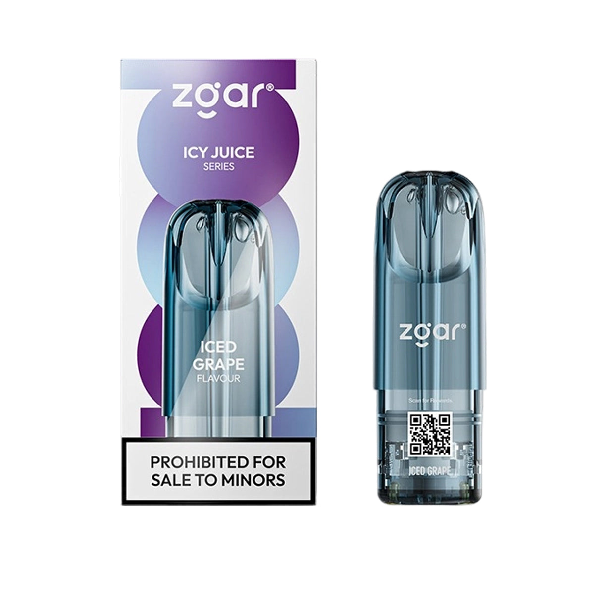 Zgar冰熊6.0s烟弹-3.0ml单颗装-葡萄冰口味