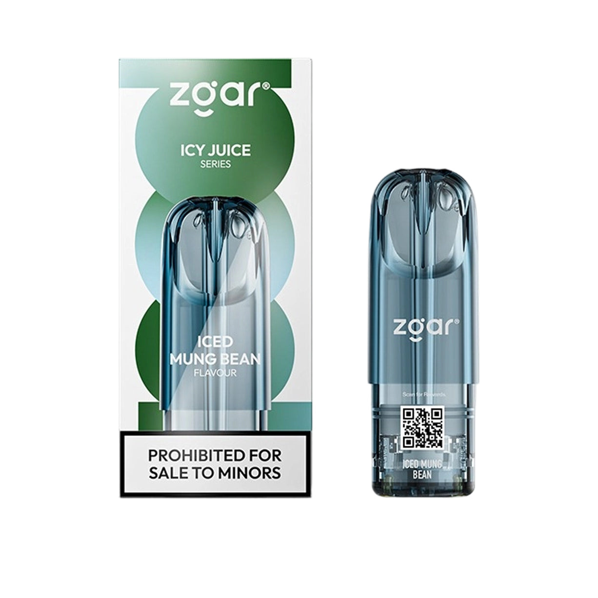 Zgar冰熊6.0s烟弹-3.0ml单颗装-绿豆冰口味