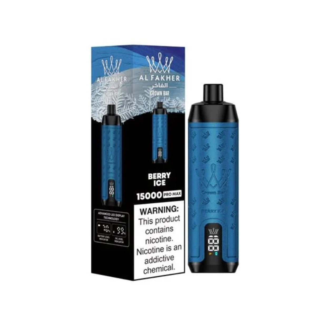 阿尔法赫 AL FAKHER 正品皇冠大烟雾一次性15000口电子烟 CROWN BAR PRO MAX  | 口味丰富可选