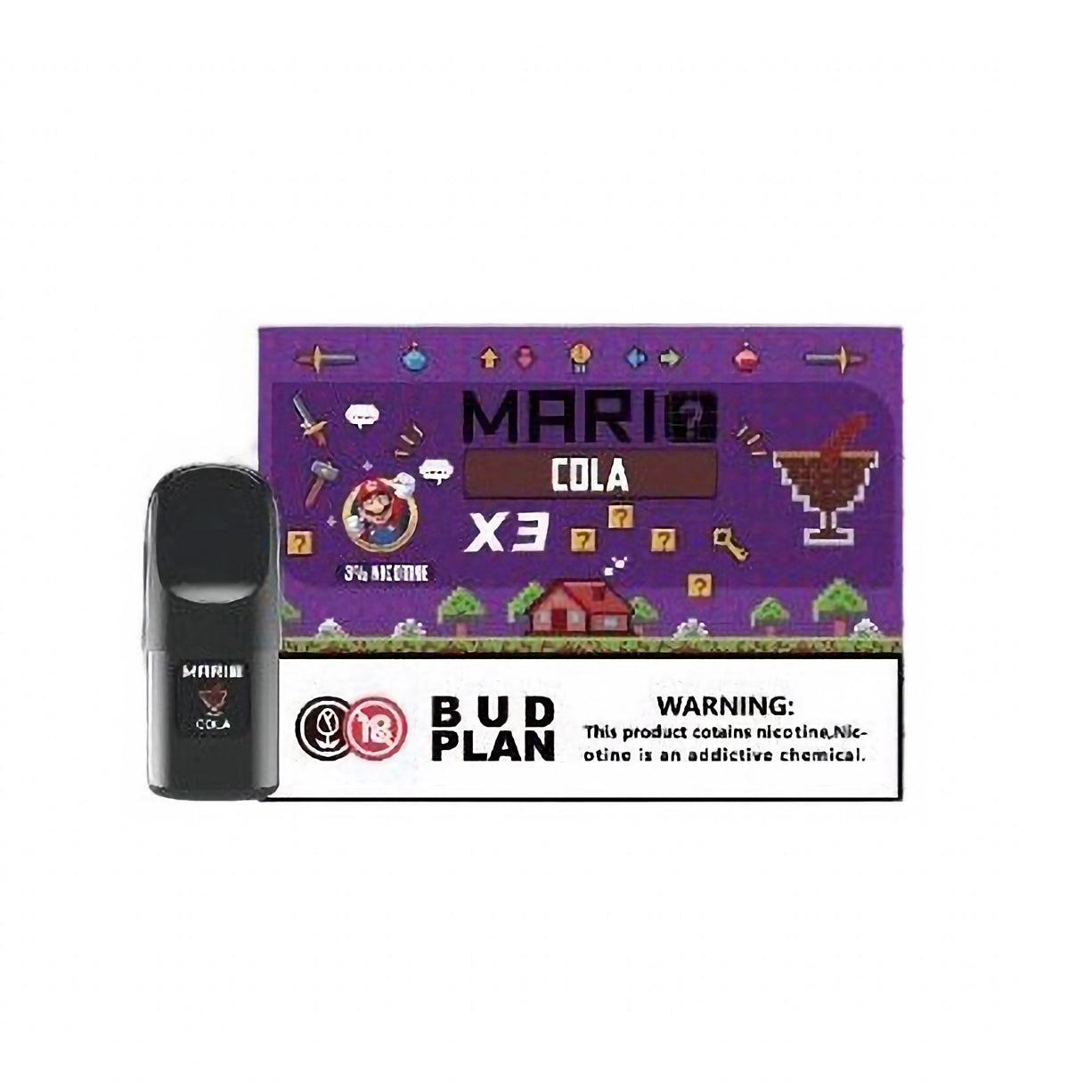 马里奥正品六代 Mario 6TH 通配烟弹3颗装 | 兼容悦刻4/5/6/7代烟杆