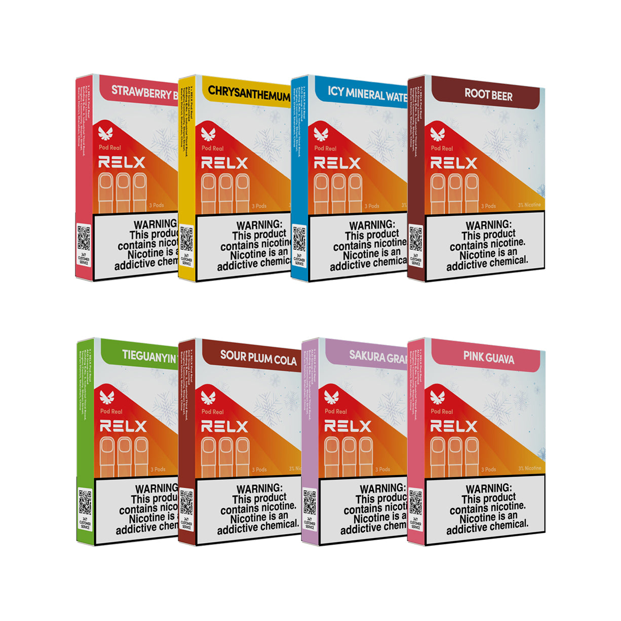 悦刻RELX Pod Real正品外贸弹五代|3盒装9颗 优惠套餐|口味随心选
