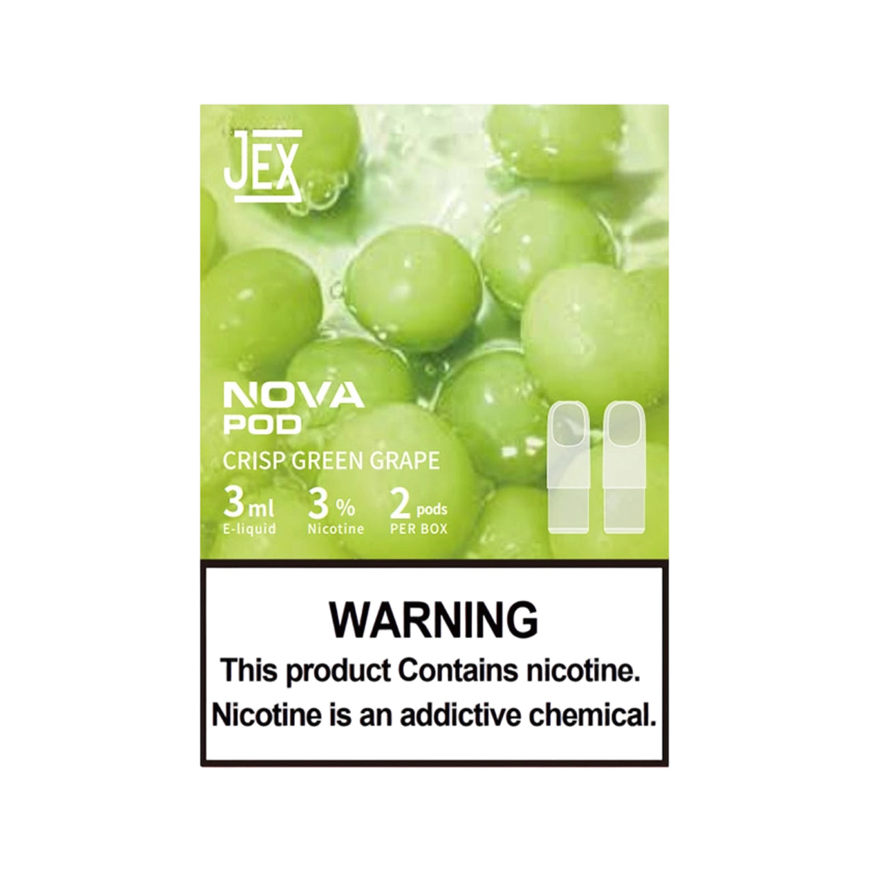 极星正品通配弹 JEX NOVA POD 两颗装 3ml×2 | 兼容 4/5/6/7 代烟杆 | 多口味任选