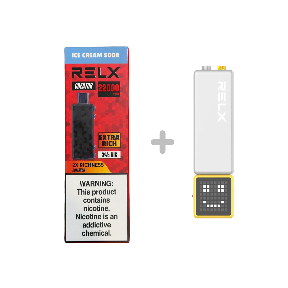 悦刻RELX正品积木乐高RELX Creator 22000口|套餐多口味搭配|适配1代/2代弹杆