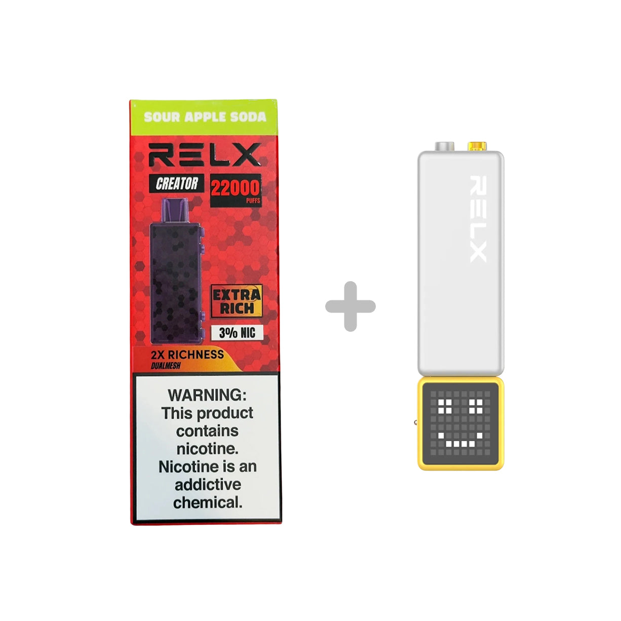 悦刻RELX正品积木乐高RELX Creator 22000口|套餐多口味搭配|适配1代/2代弹杆