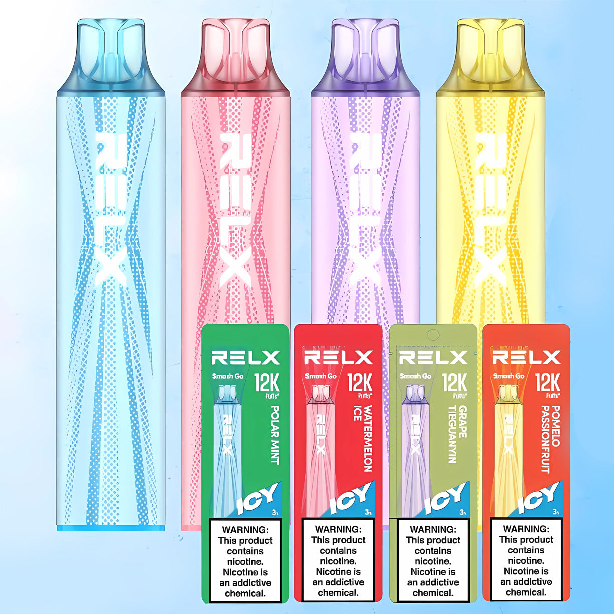 悦刻RELX黑条全新极凉款12000口一次性电子烟