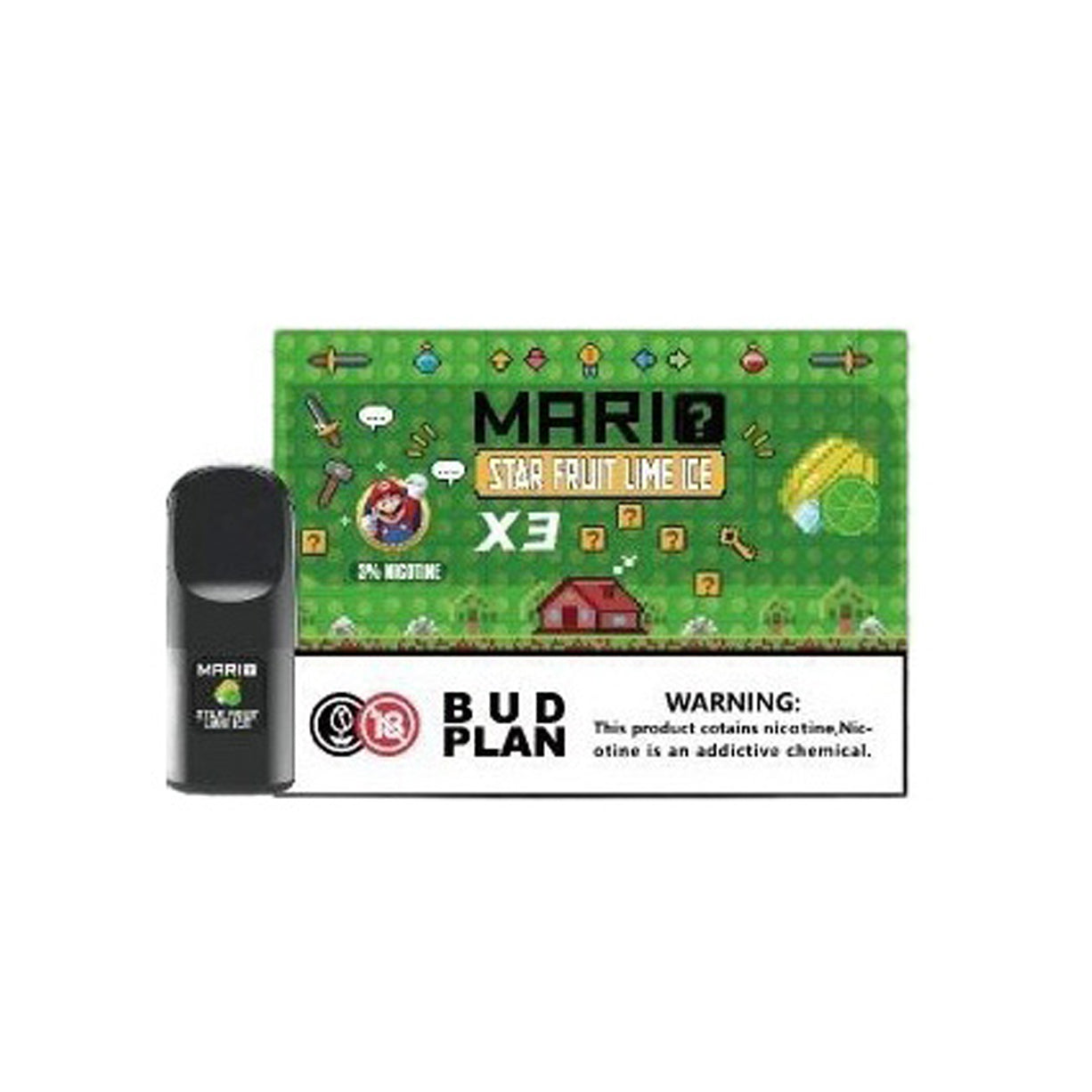 马里奥正品六代 Mario 6TH 通配烟弹3颗装 | 兼容悦刻4/5/6/7代烟杆