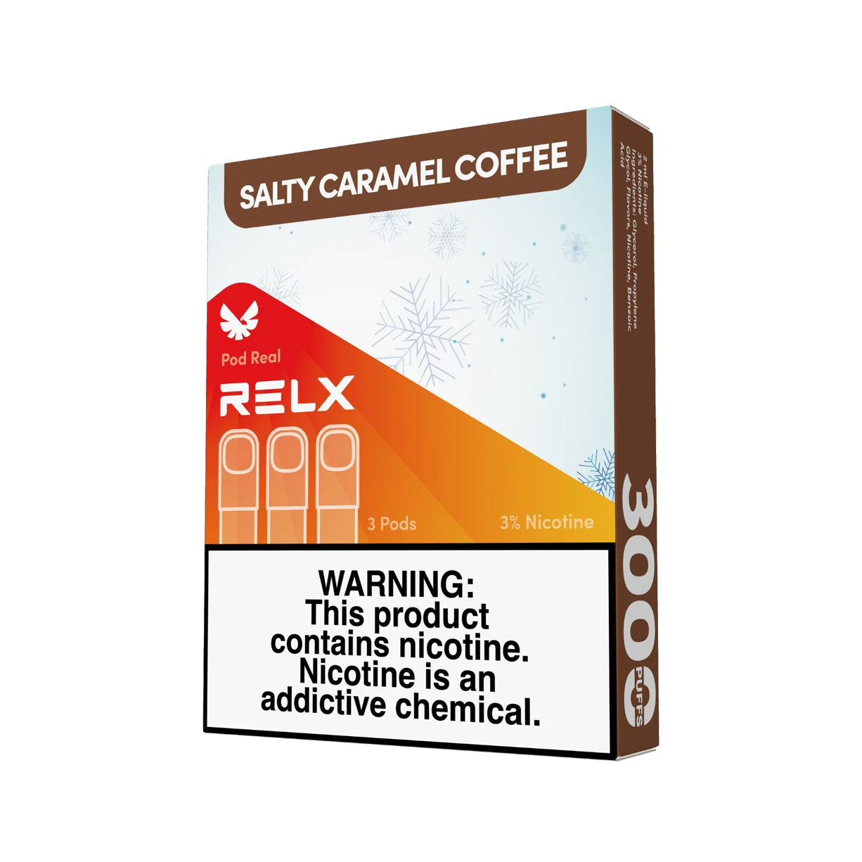 悦刻RELX正品五代外贸弹RELX Pod Real | 卡布奇诺Salty Caramel Coffee口味 | 3颗装