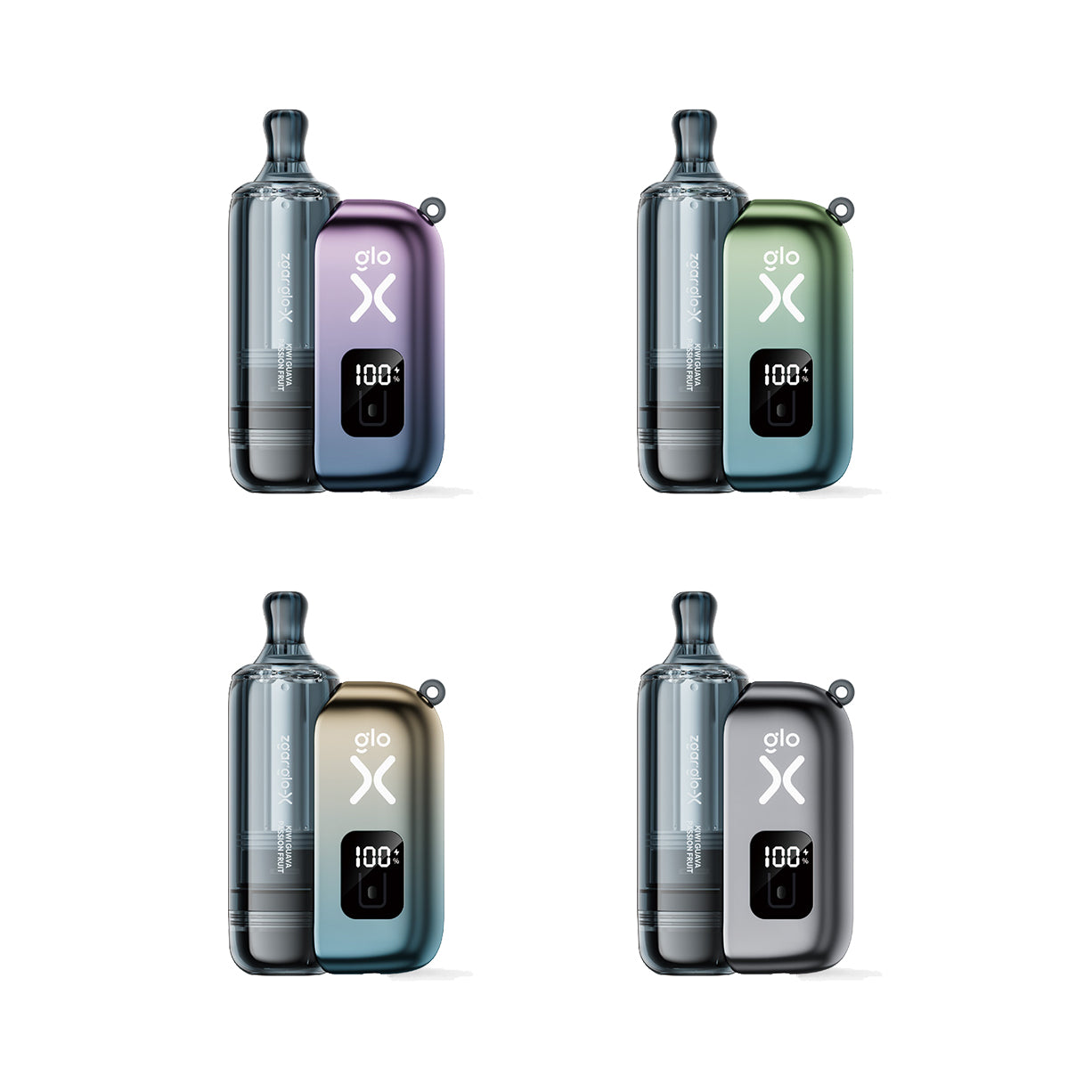 冰熊ZGAR正品Zgar Glo-X杆弹豪华套餐 | 四色烟杆 多口味可选