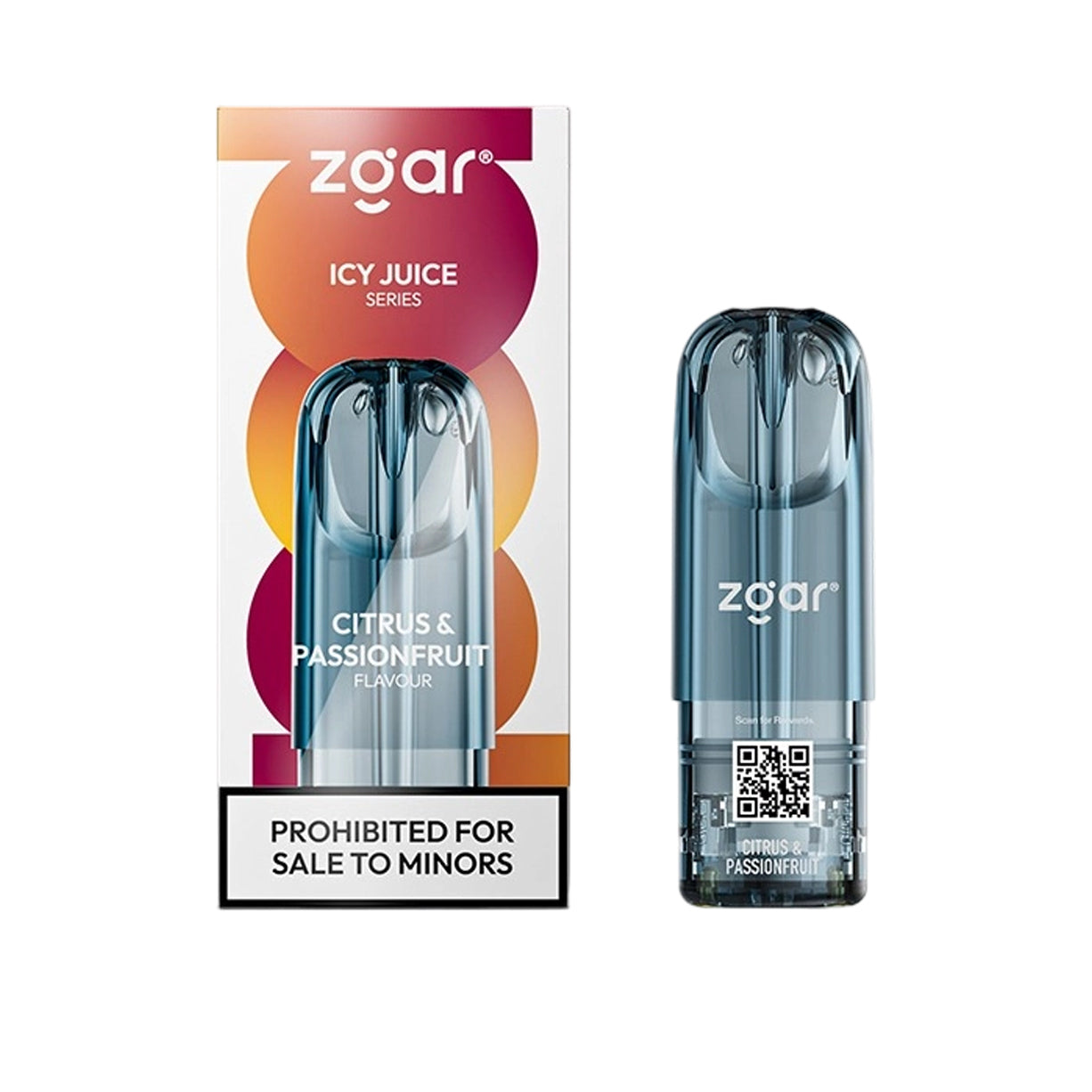 Zgar冰熊6.0s烟弹-3.0ml单颗装-柑橘百香果口味