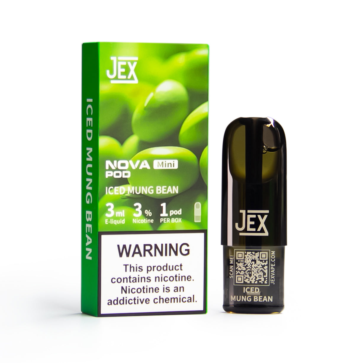 极星正品 JEX NOVA Mini Pod 3ml 单颗装烟弹-兼容 4/5/6/7 代烟杆 | 多口味任选 3颗起售