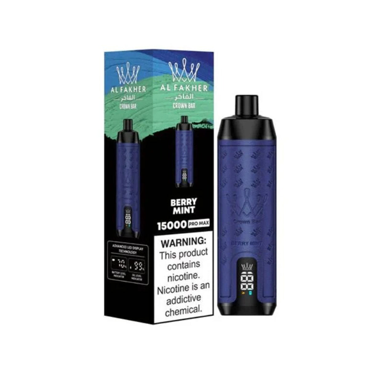 阿尔法赫 AL FAKHER 正品皇冠大烟雾一次性15000口电子烟 CROWN BAR PRO MAX  | 口味丰富可选