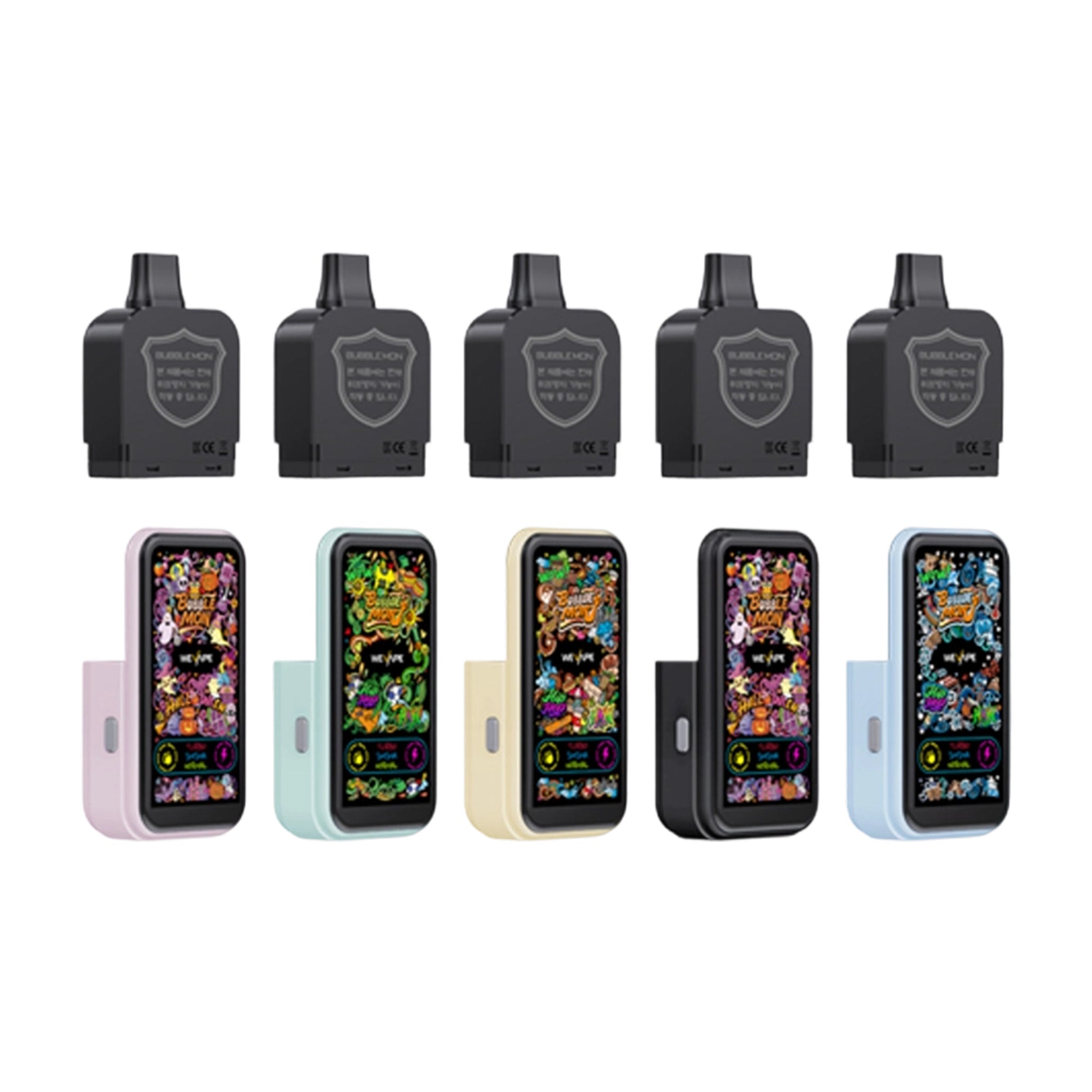 韩版正品巴布梦三代 BUBBLE MON GRAFFITI-C 可拆卸式+LED灯效 30000口电子烟餐/烟弹 | 丰富口味可选