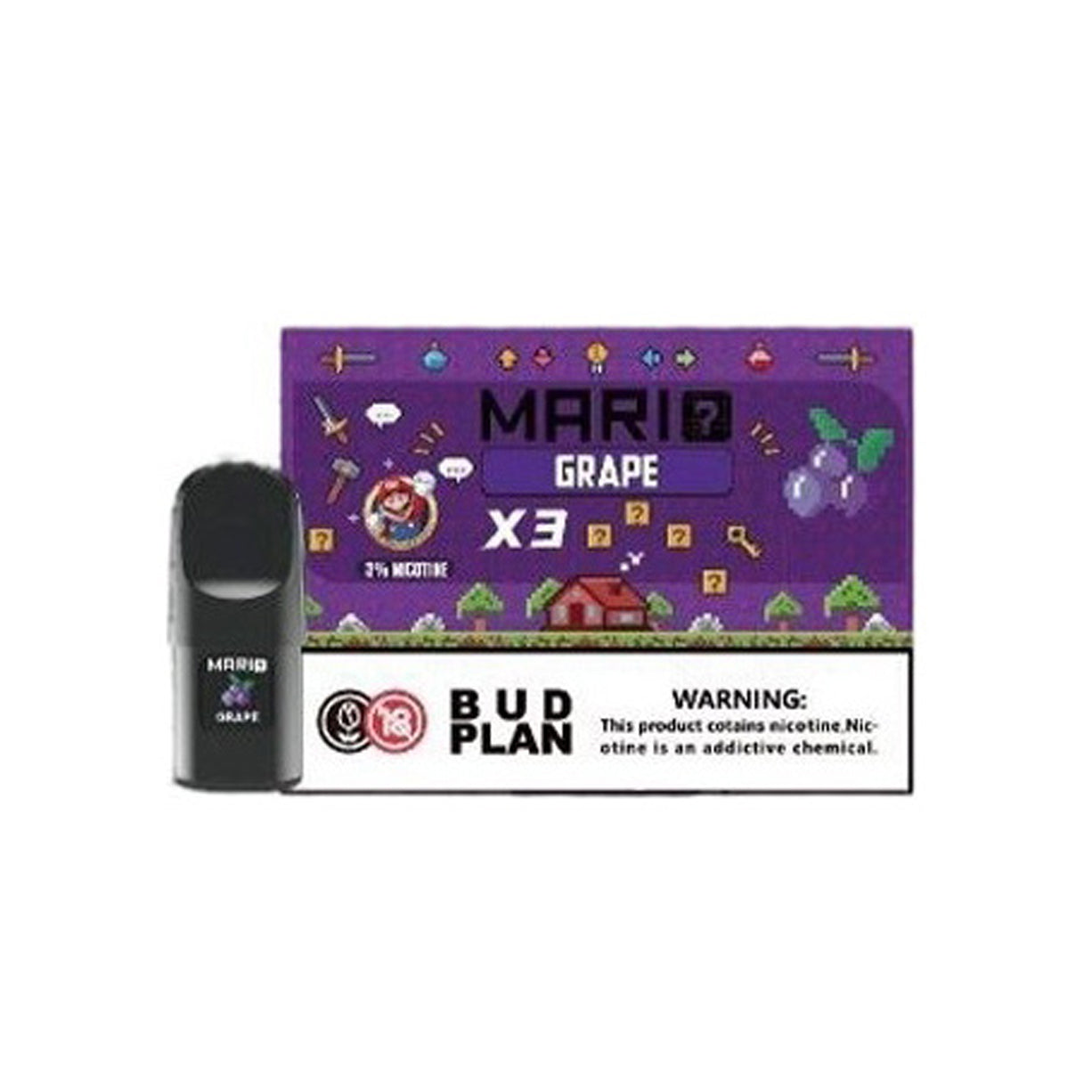 马里奥正品六代 Mario 6TH 通配烟弹3颗装 | 兼容悦刻4/5/6/7代烟杆