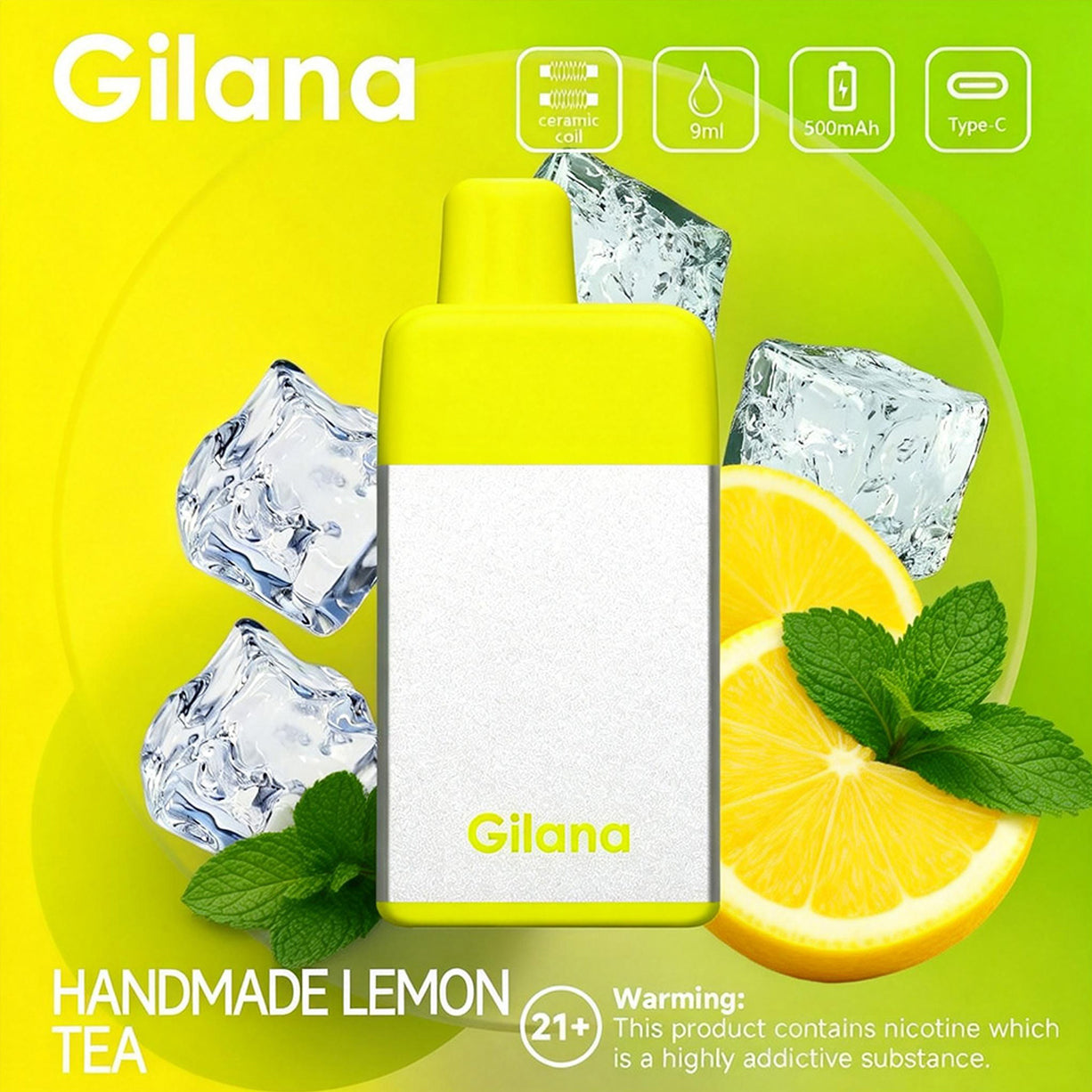 吉拉那正品冰立方 Gilana Ice Cube 7000口劲爽冰感系列一次性电子烟 | 多口味任选