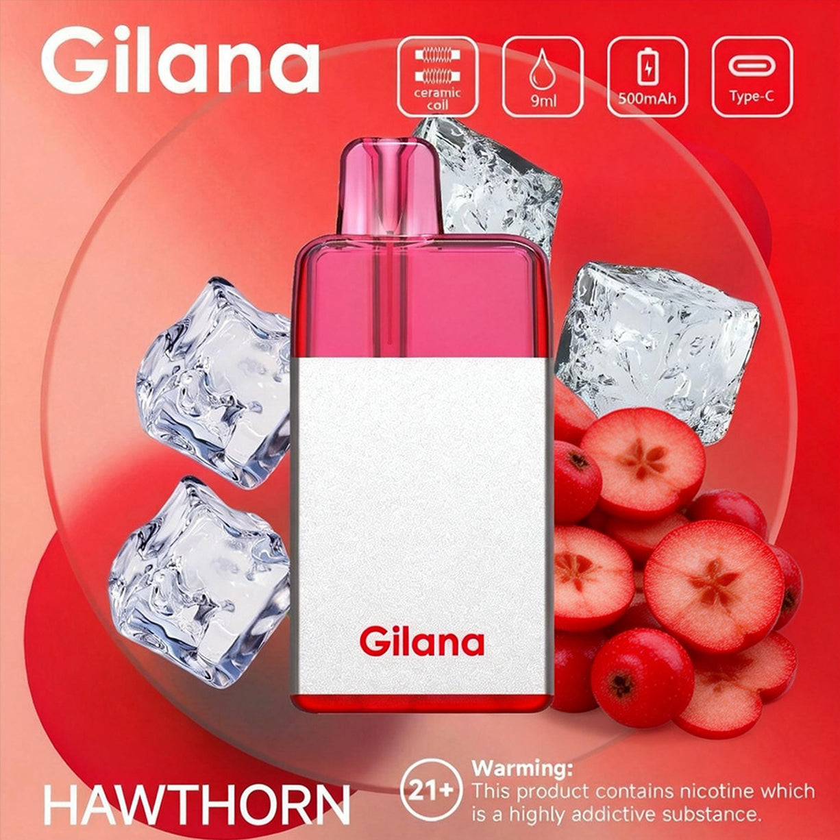 吉拉那正品冰立方 Gilana Ice Cube 7000口劲爽冰感系列一次性电子烟 | 多口味任选