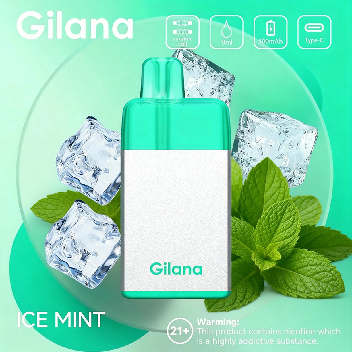 吉拉那正品冰立方 Gilana Ice Cube 7000口劲爽冰感系列一次性电子烟 | 多口味任选