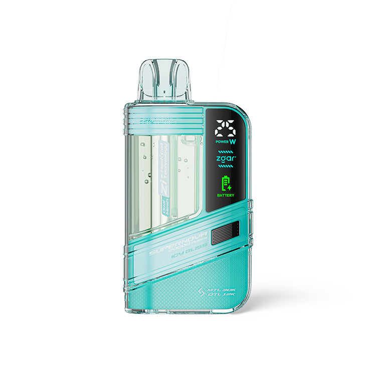 冰熊正品Zgar Supernova一次性电子烟 | 20000口大容量 | 可视化烟仓 | LED屏 | 火力烟阻可调