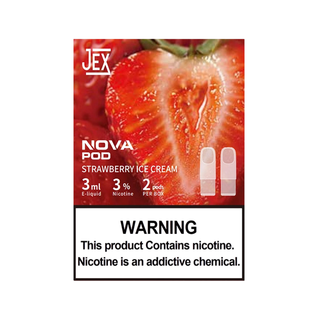极星正品通配弹 JEX NOVA POD 两颗装 3ml×2 | 兼容 4/5/6/7 代烟杆 | 多口味任选