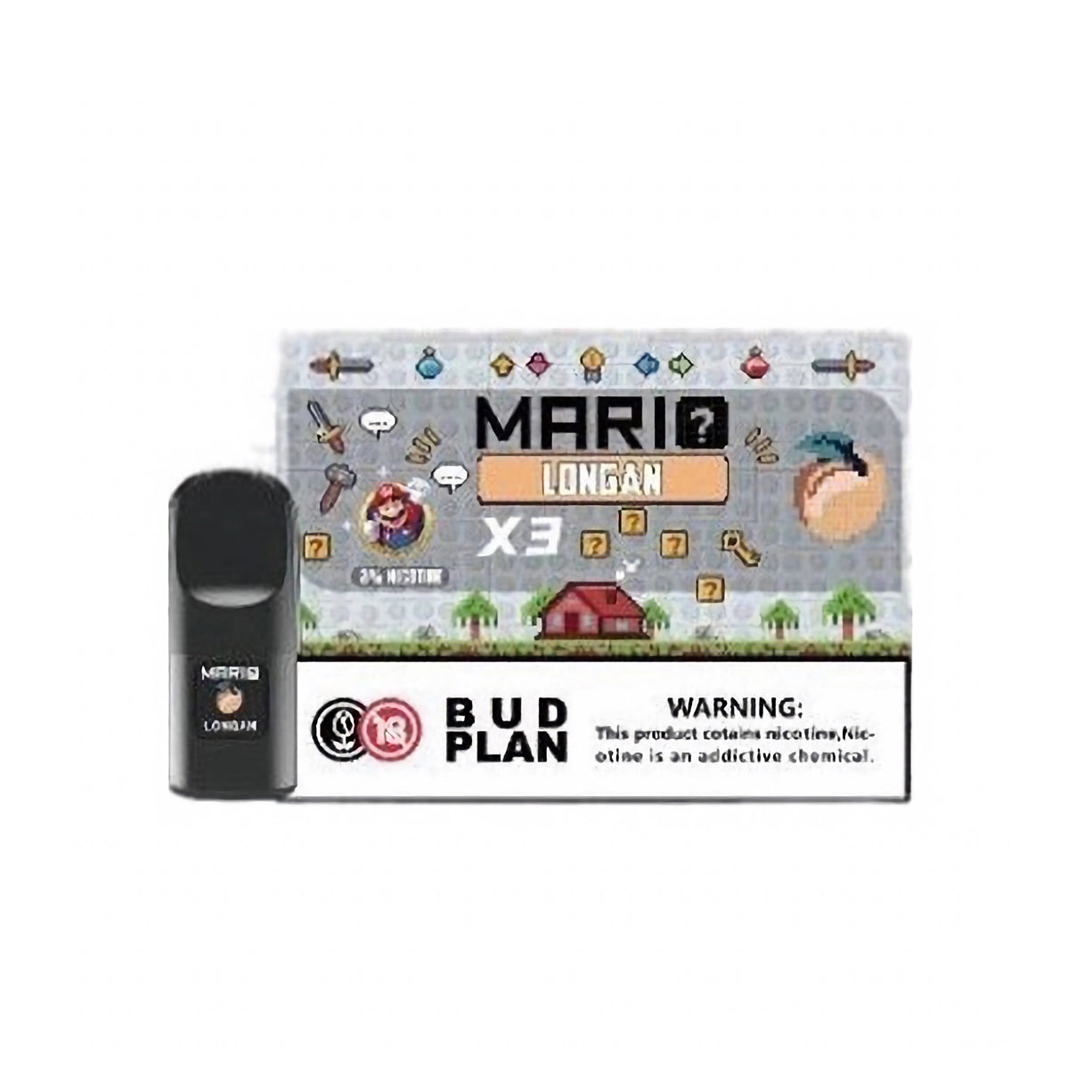 马里奥正品六代 Mario 6TH 通配烟弹3颗装 | 兼容悦刻4/5/6/7代烟杆