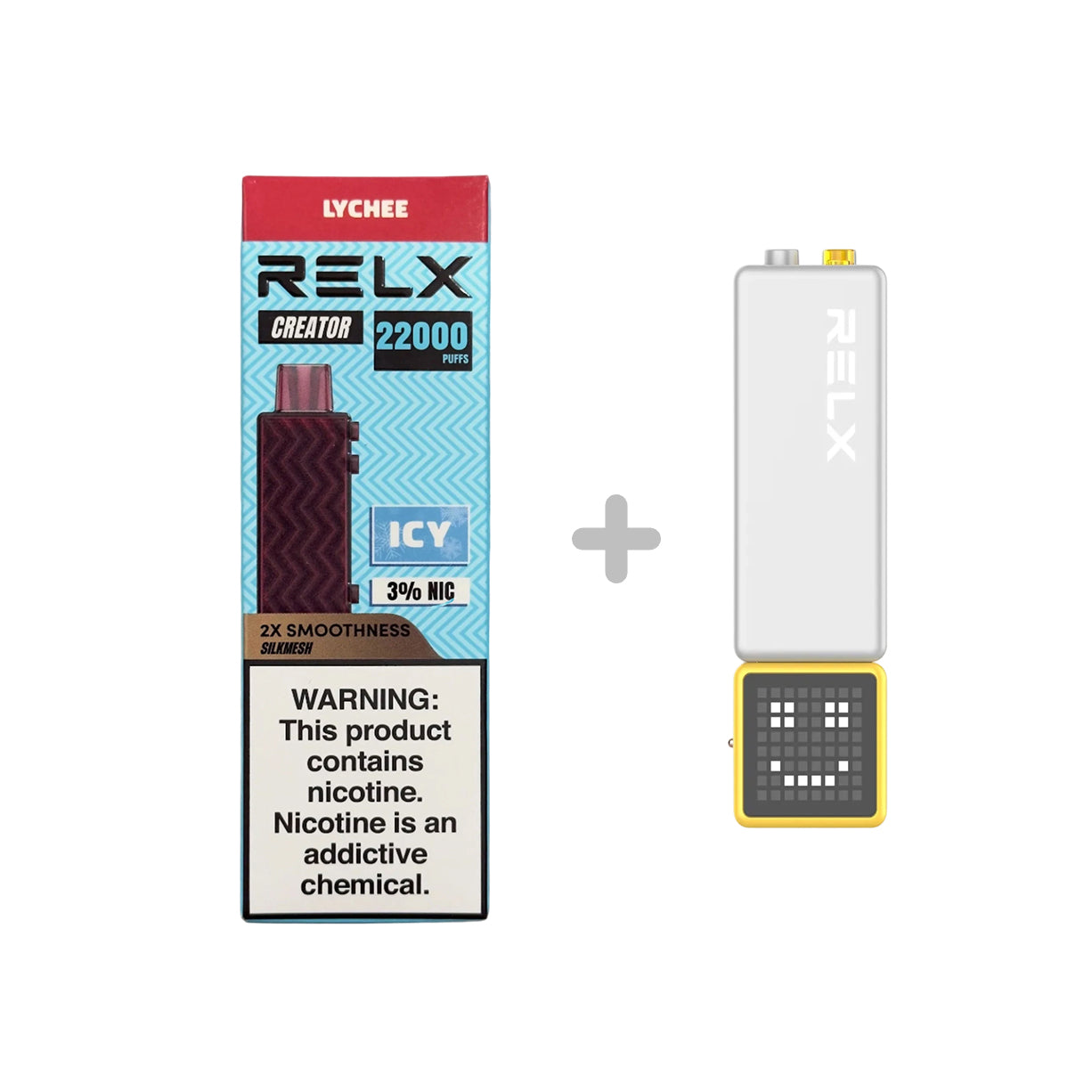 悦刻RELX正品积木乐高RELX Creator 22000口 | 套餐多口味搭配 | 适配1代/2代/3代弹杆 – ykvape