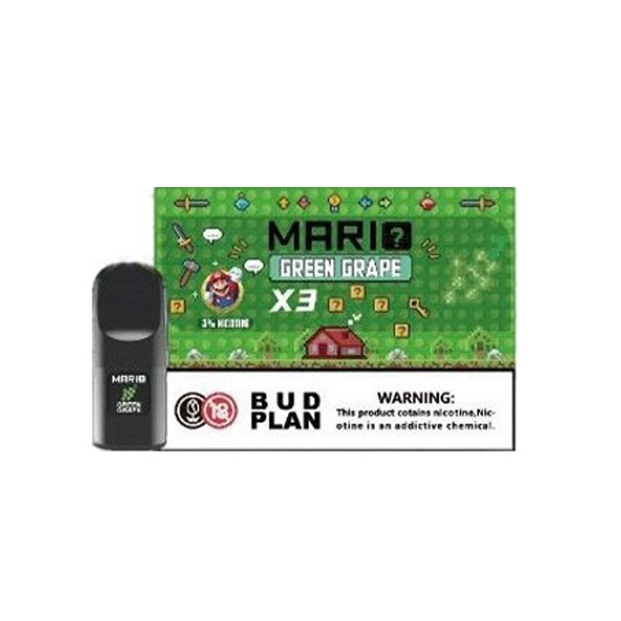 马里奥正品六代 Mario 6TH 通配烟弹3颗装 | 兼容悦刻4/5/6/7代烟杆