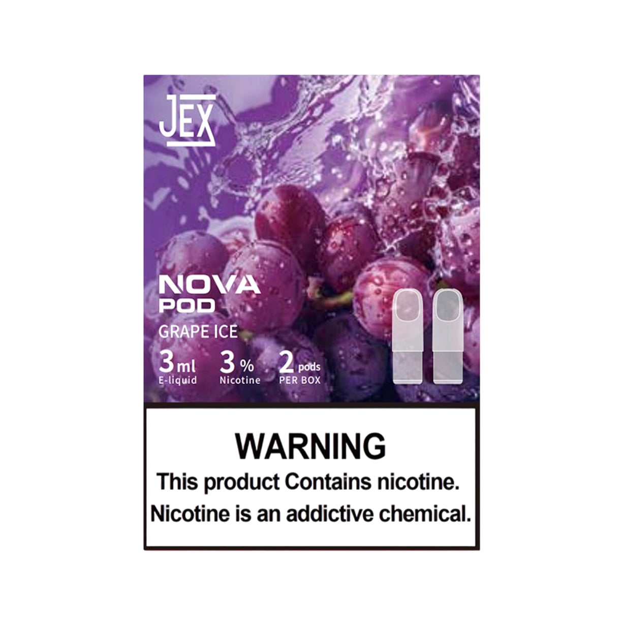 极星正品通配弹 JEX NOVA POD 两颗装 3ml×2 | 兼容 4/5/6/7 代烟杆 | 多口味任选