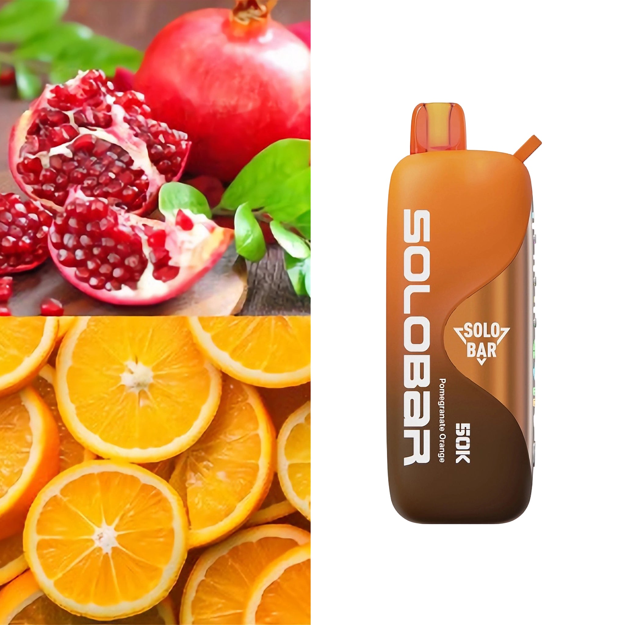 正品SOLOBAR 50口超大容量 | 可调节尼古丁、甜度、冰度 | 双模式输出 一次性电子烟 | 多口味任选