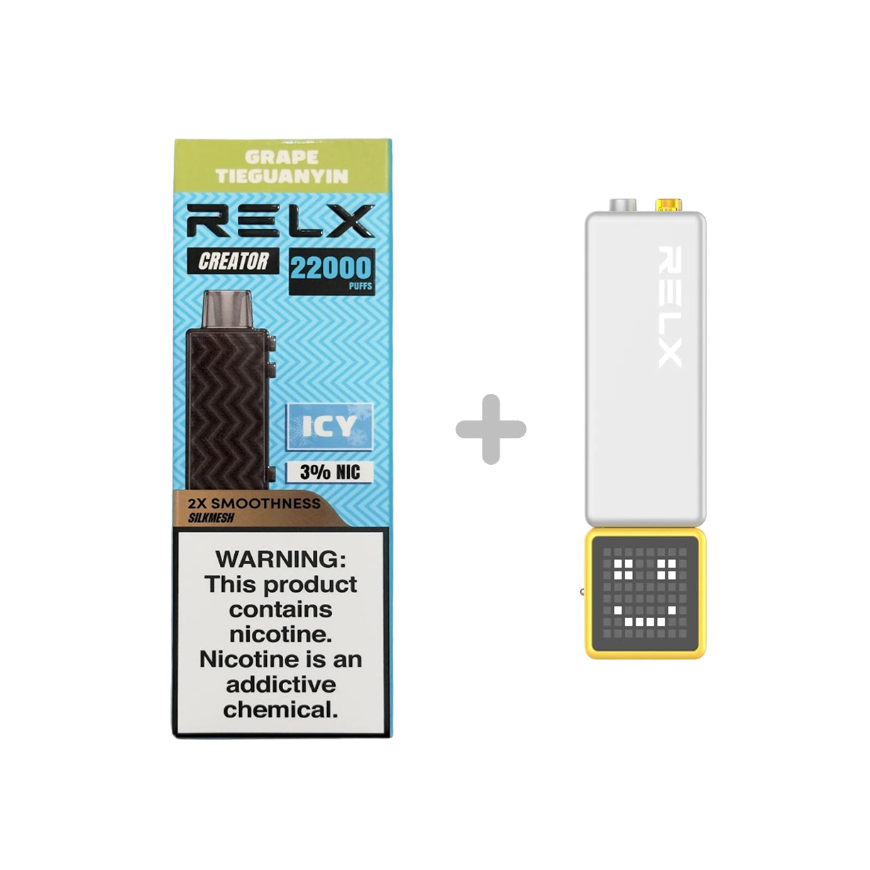 悦刻RELX正品积木乐高RELX Creator 22000口|套餐多口味搭配|适配1代/2代弹杆